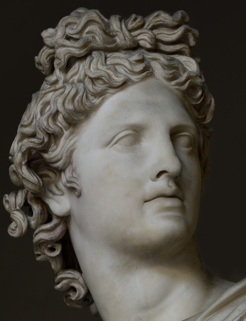 Apollo Belvedere (close-up). 2nd-century CE Roman copy of a - apo013