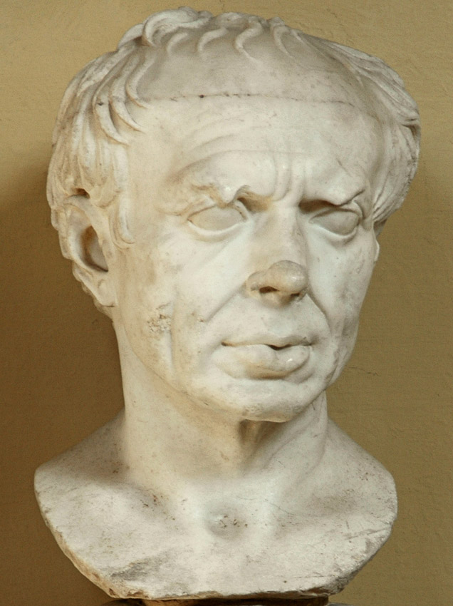 Male portrait, so-called Gaius Marius. Coarse-grained white marble. The - sc0026