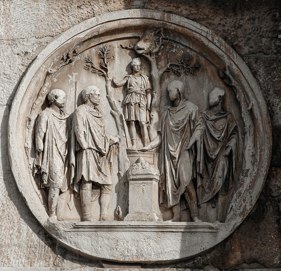 Sacrifice to Diana. Rome, Arch of Constantine Rome, Arch