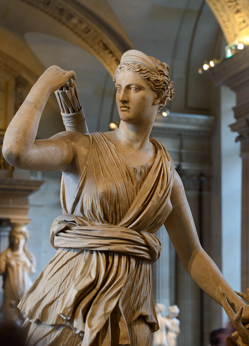 Diana Artemis Huntress Known As Diana Of Versailles The Seville Palatine Type Paris