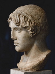 Head of Apollo (the so-called Omphalos). Rome, Capitoline Museums ...