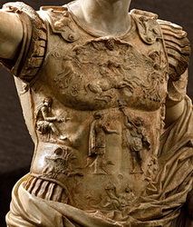 Statue of August from Prima Porta. Detail. Rome, Vatican Museums ...